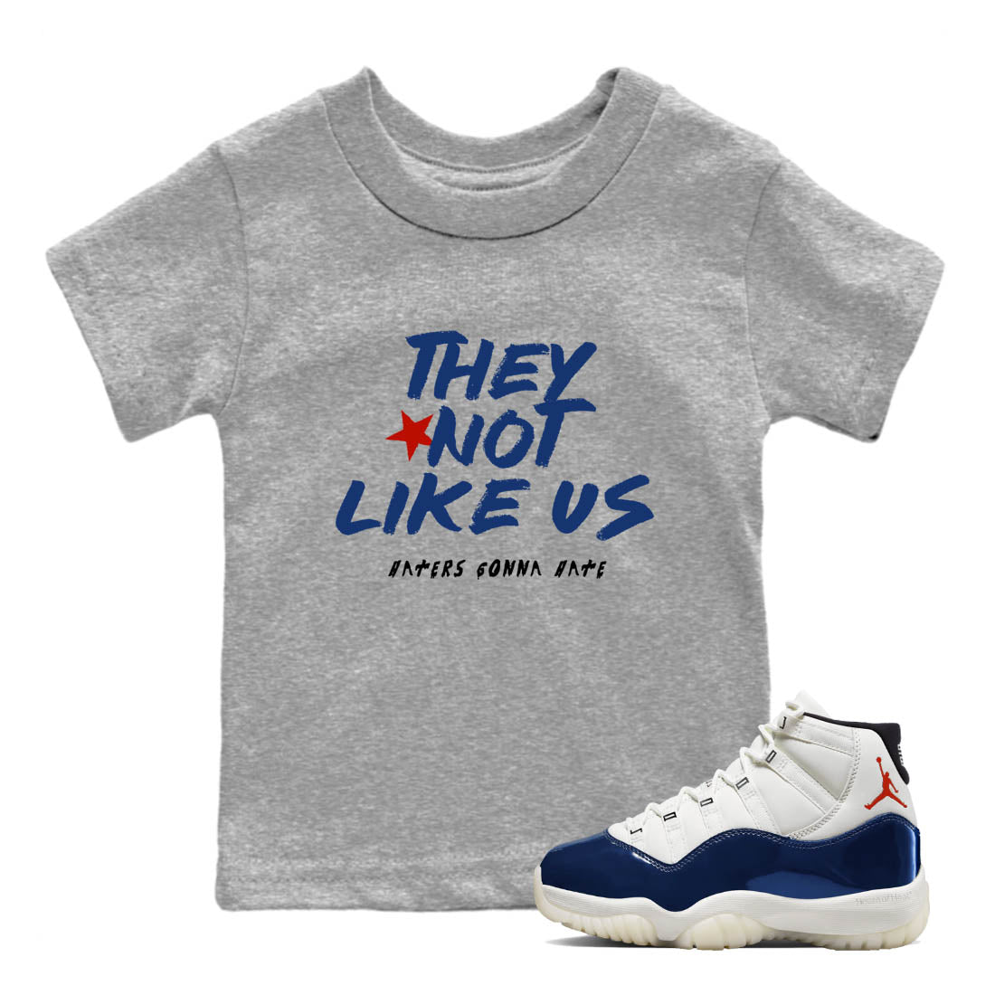 Sneaker Threads – Sneaker Tees To Match Air Jordan 11 Rare Air – They Not Like Us Youth Graphic Tee Heather Grey 1. Perfect for Jordan releases 2025 colorways.