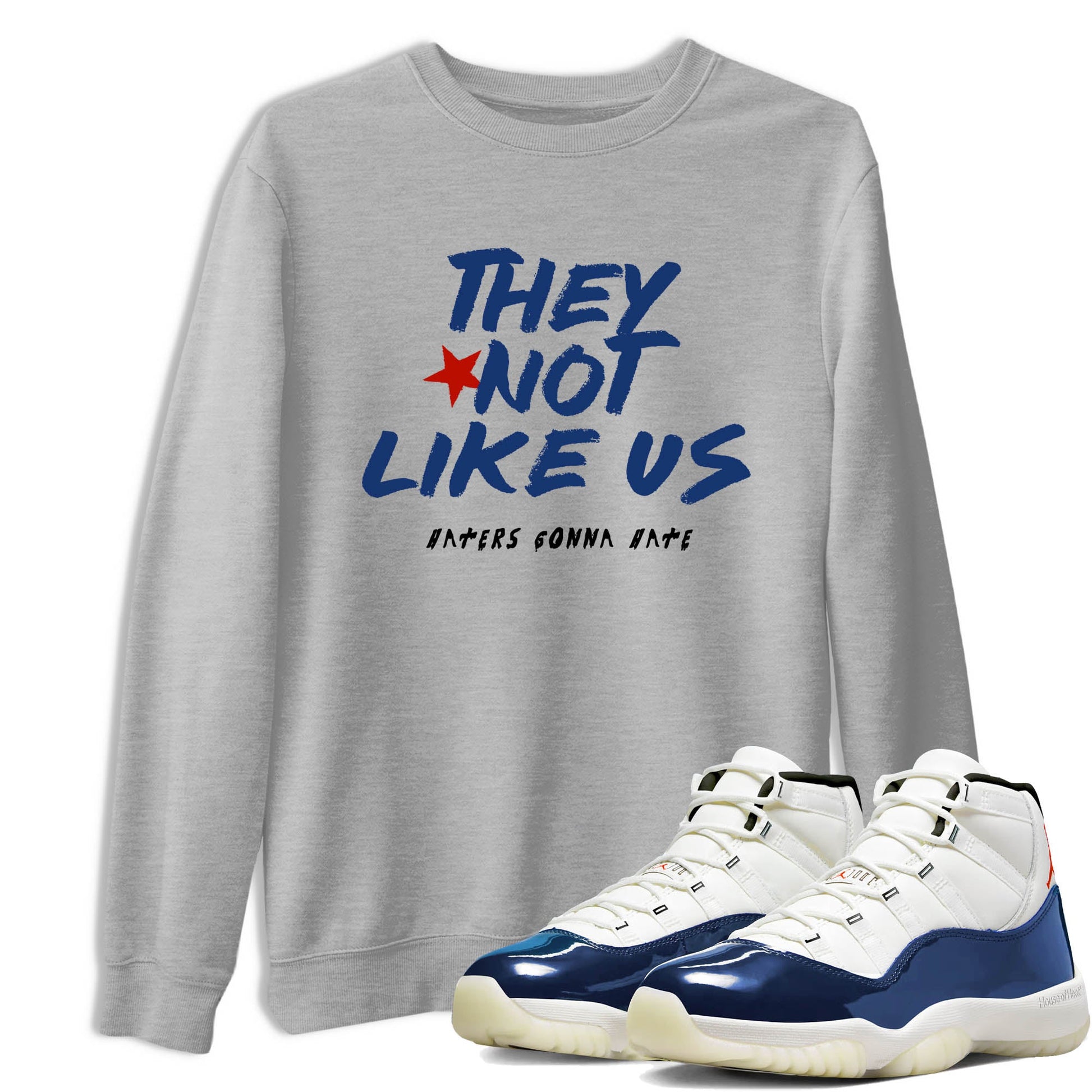 Sneaker Threads – Sneaker Tees To Match Air Jordan 11 Rare Air – They Not Like Us Graphic Tee Heather Grey 1. Perfect for Jordan releases 2025 colorways.