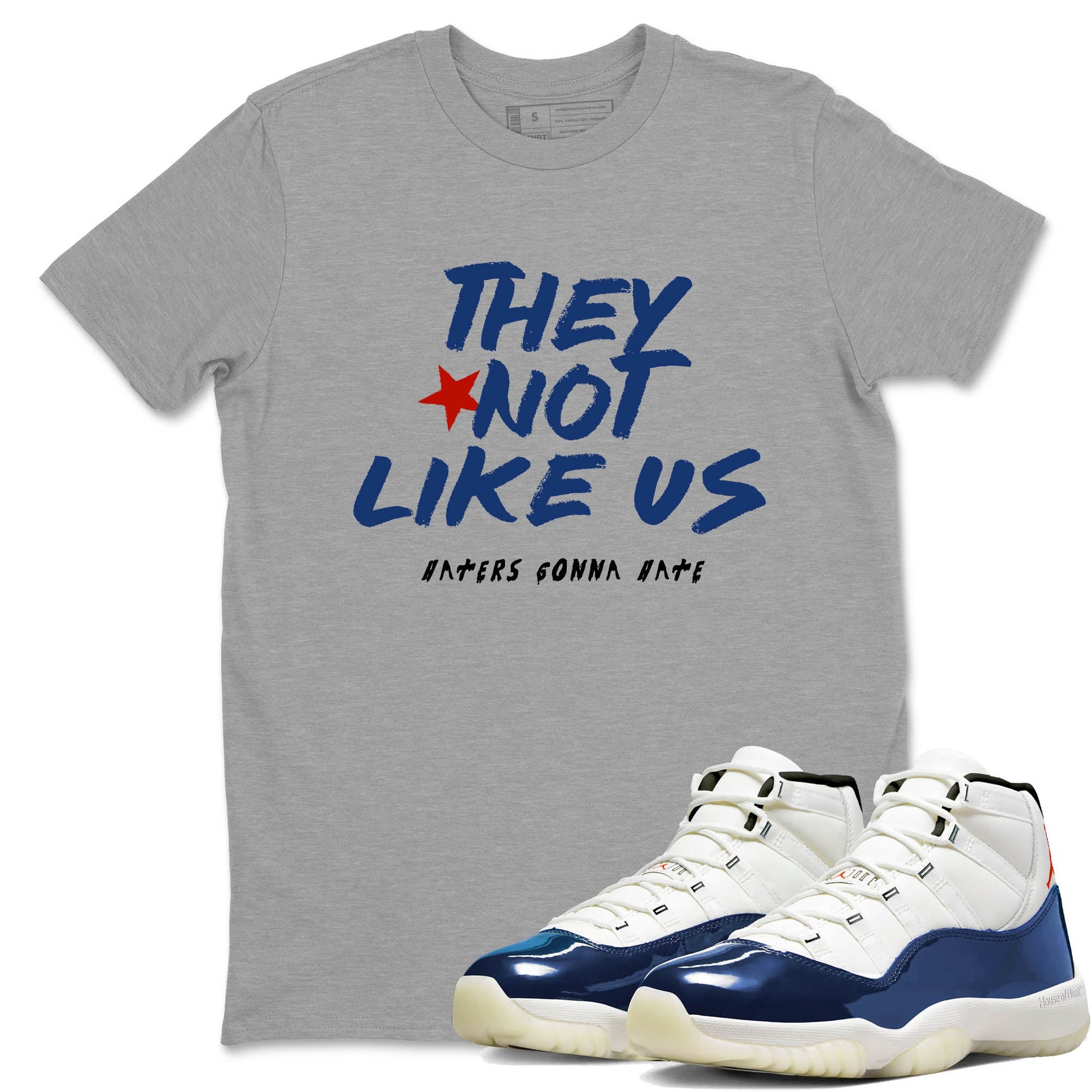 Sneaker Threads – Sneaker Tees To Match Air Jordan 11 Rare Air – They Not Like Us Graphic Tee Heather Grey 1. Perfect for Jordan releases 2025 colorways.