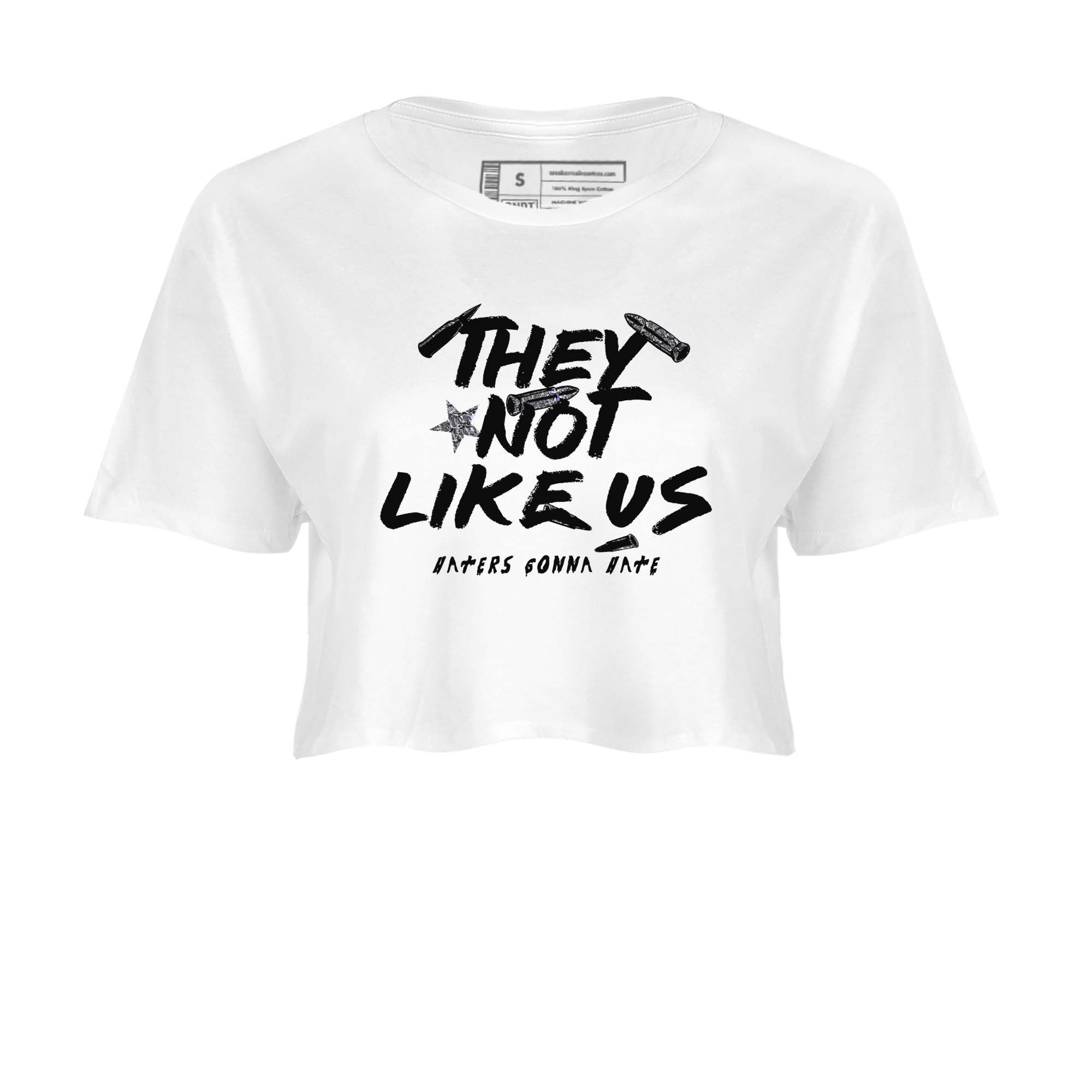 11s Year Of The Snake shirts to match jordans  They Not Like Us shirts to match jordans Air Jordan 11 Retro Low Year Of The Snake match shoes to clothes SNRT Sneaker Tees unisex cotton White 2 crop tee