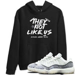 11s Year Of The Snake shirts to match jordans  They Not Like Us shirts to match jordans Air Jordan 11 Retro Low Year Of The Snake match shoes to clothes SNRT Sneaker Tees unisex cotton Black 1 shirts