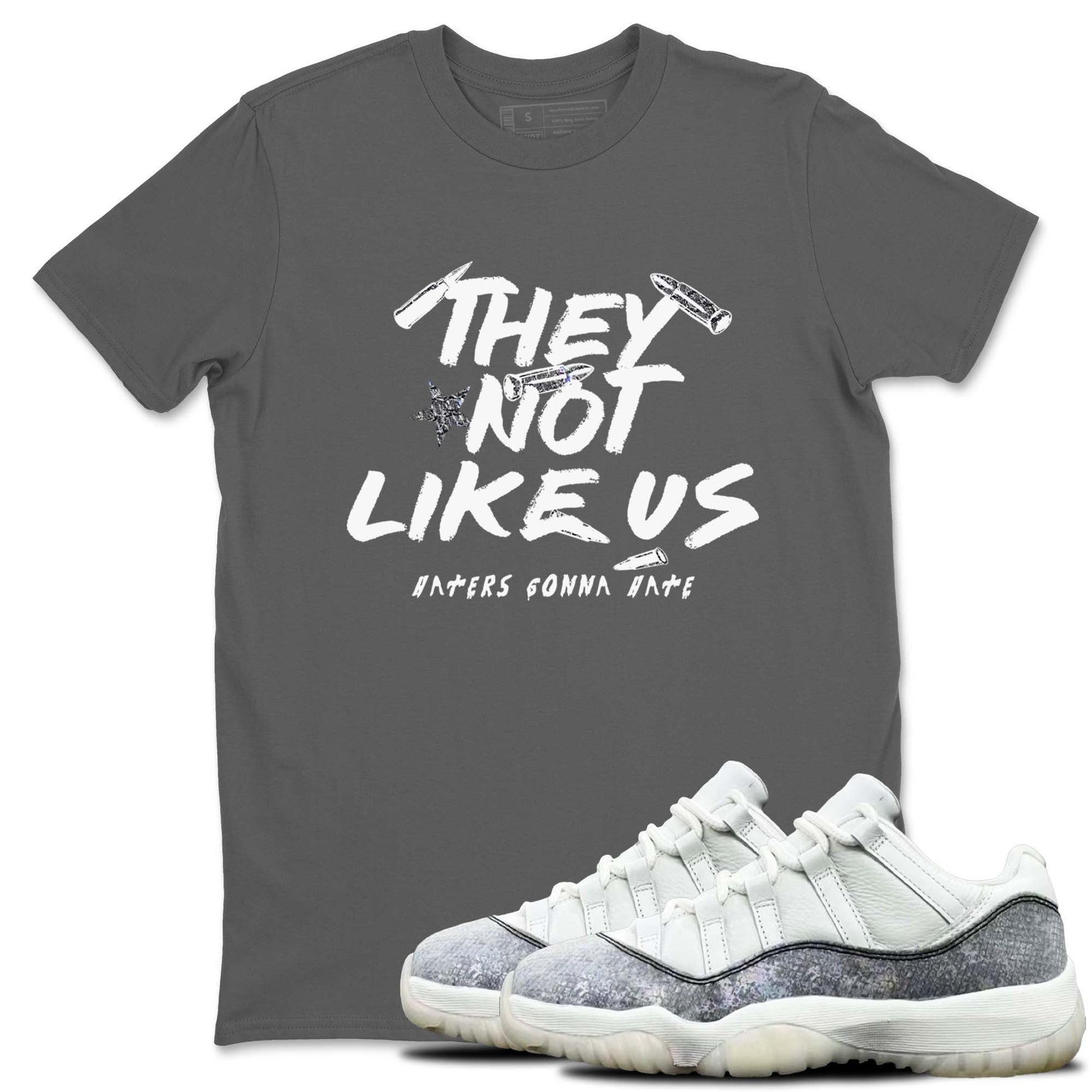 11s Year Of The Snake shirts to match jordans  They Not Like Us shirts to match jordans Air Jordan 11 Retro Low Year Of The Snake match shoes to clothes SNRT Sneaker Tees unisex cotton Cool Grey 1 shirts