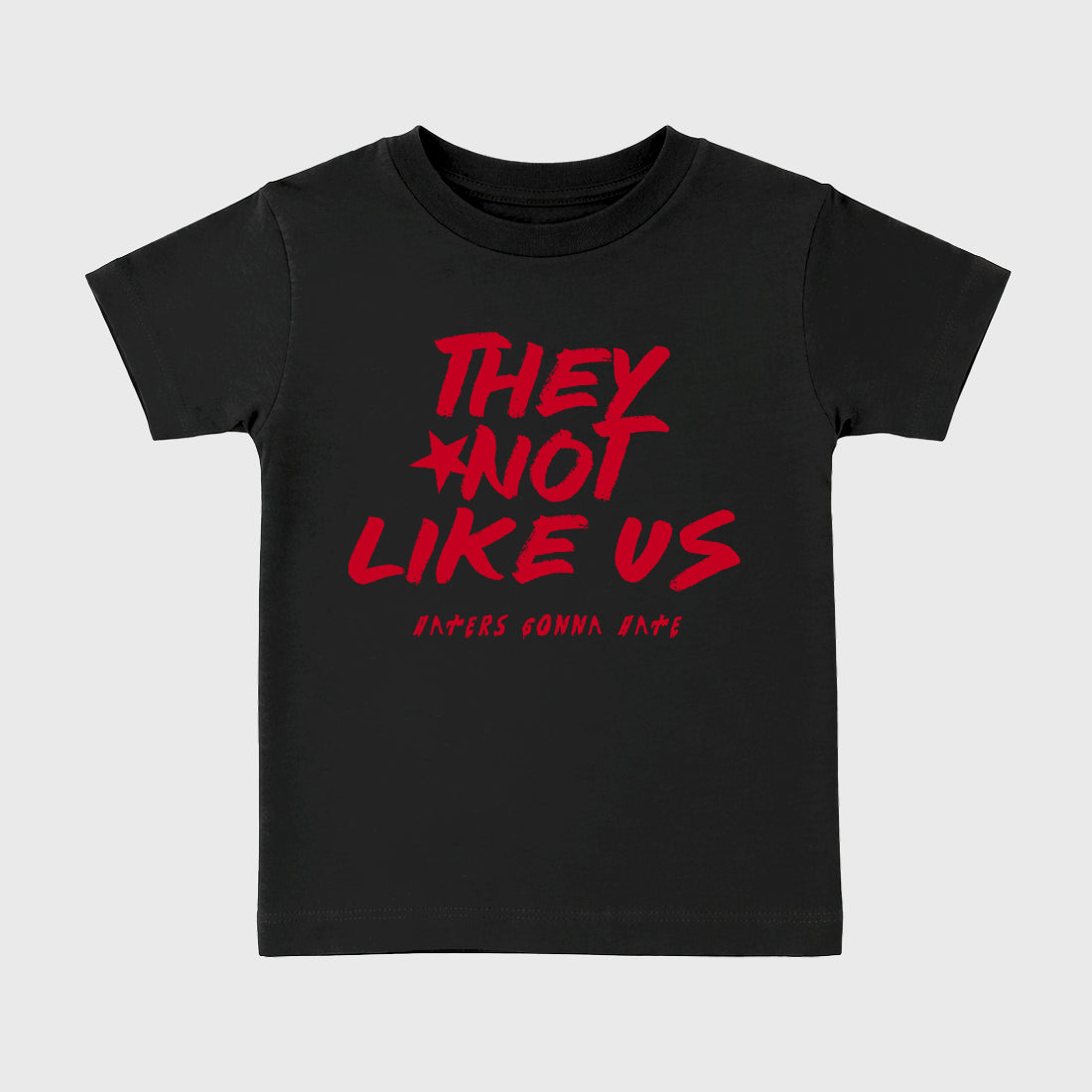 Sneaker match tees – Sneaker Tees To Match Air Jordan 12 Bloodline Shoes – They Not Like Us Kids T-Shirt Black 2