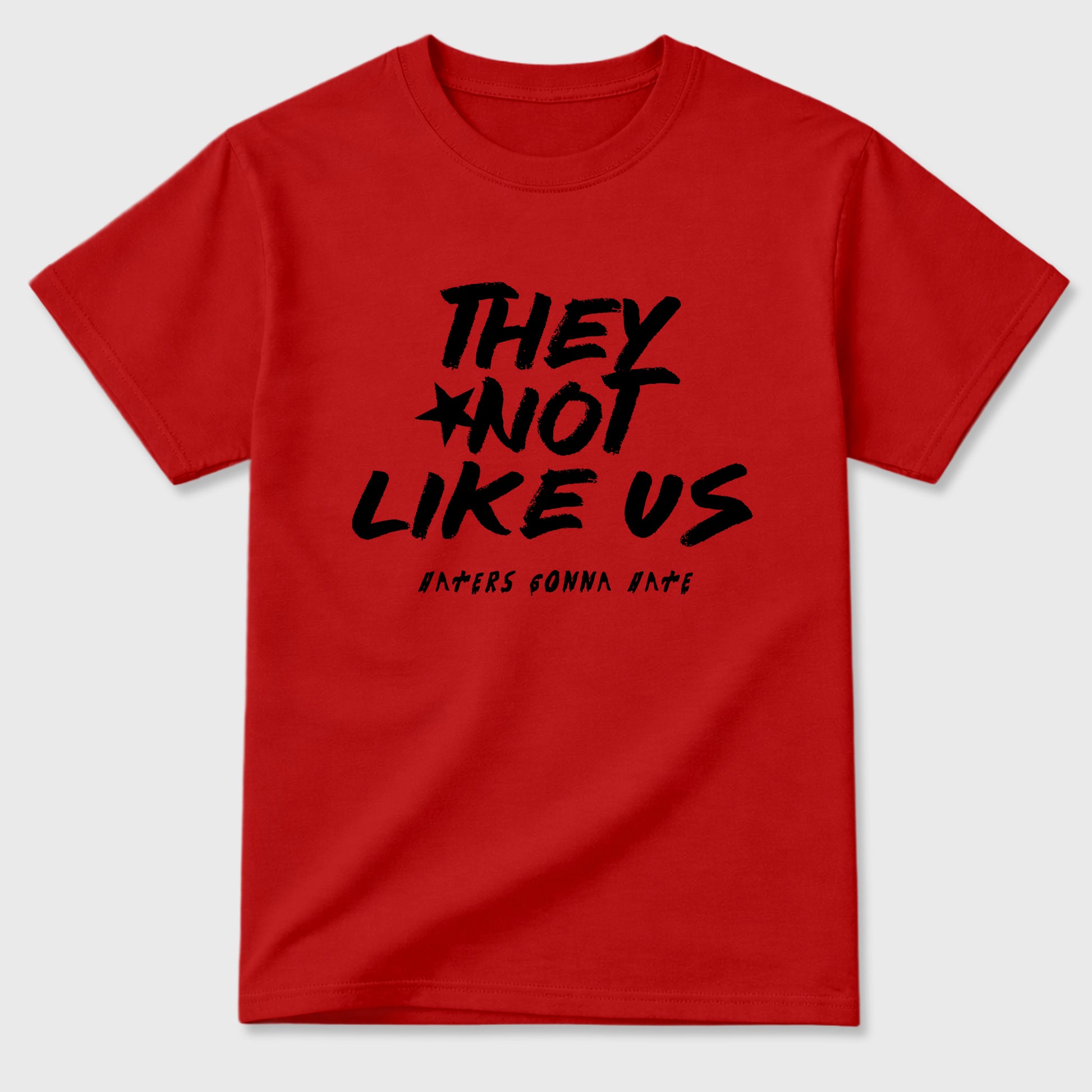 Sneaker match tees – Sneaker Tees To Match Air Jordan 12 Bloodline Shoes – They Not Like Us Tee Red 2