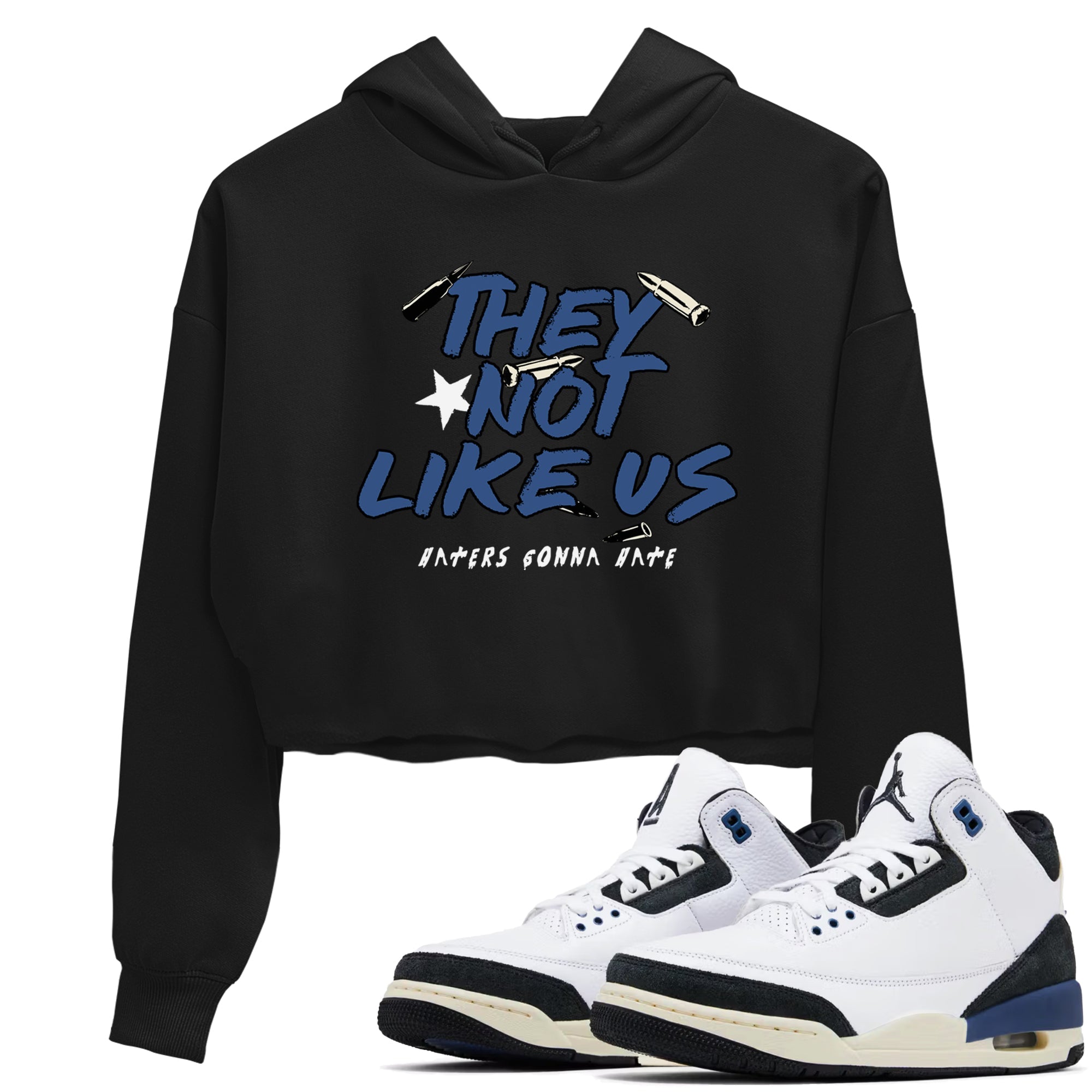 3s For The Love to match jordans They Not Like Us sneaker match tees A Ma Maniere For The Love match shoes to clothes SNRT Sneaker Tees unisex cotton Black 1 crop tee