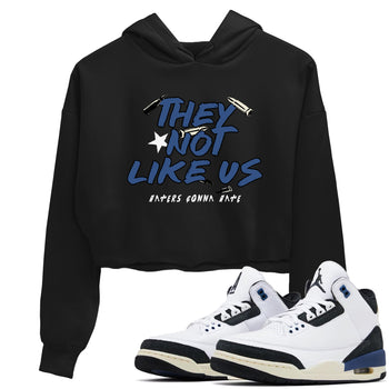 3s For The Love to match jordans They Not Like Us sneaker match tees A Ma Maniere For The Love match shoes to clothes SNRT Sneaker Tees unisex cotton Black 1 crop tee
