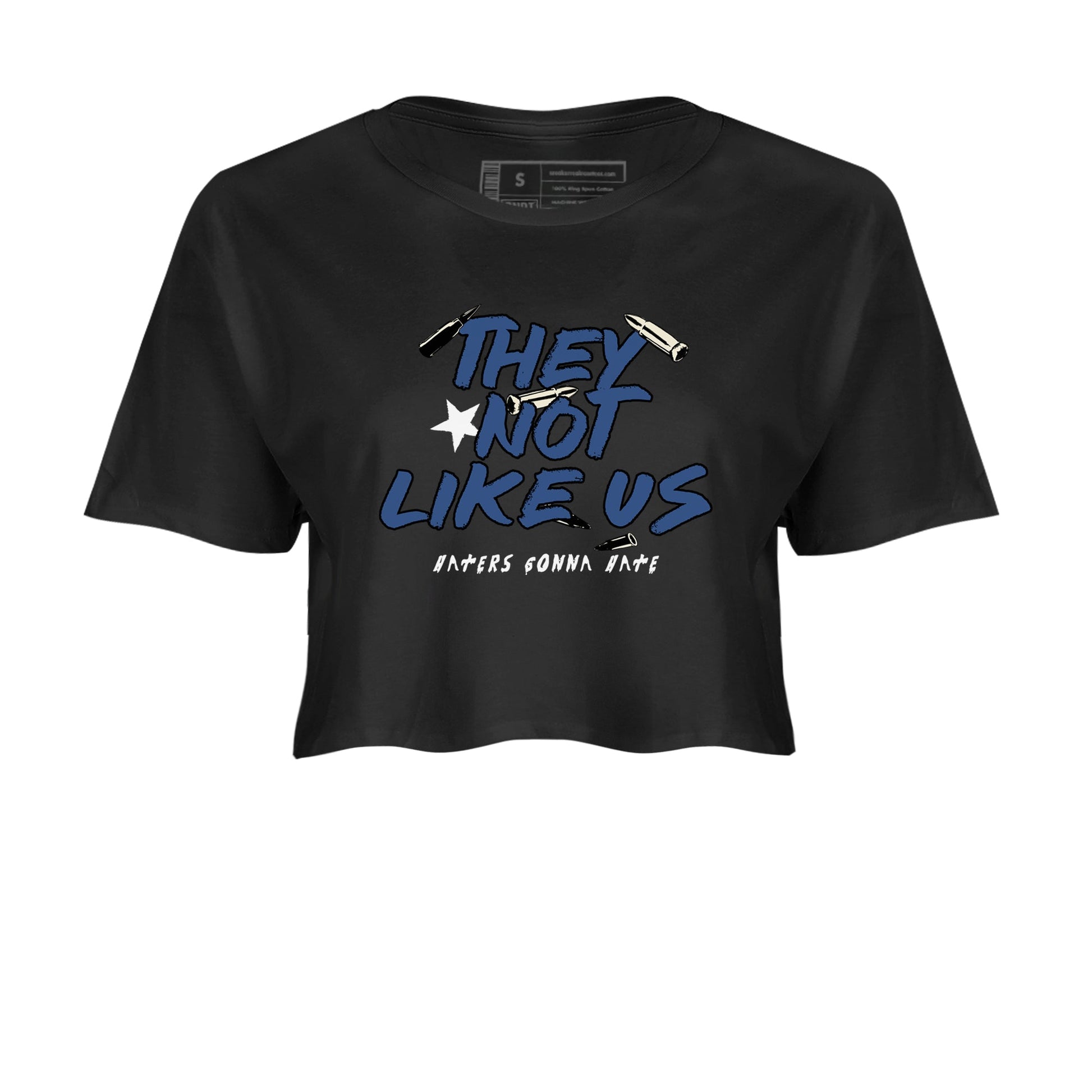 3s For The Love to match jordans They Not Like Us sneaker match tees A Ma Maniere For The Love match shoes to clothes SNRT Sneaker Tees unisex cotton Black 2 crop tee