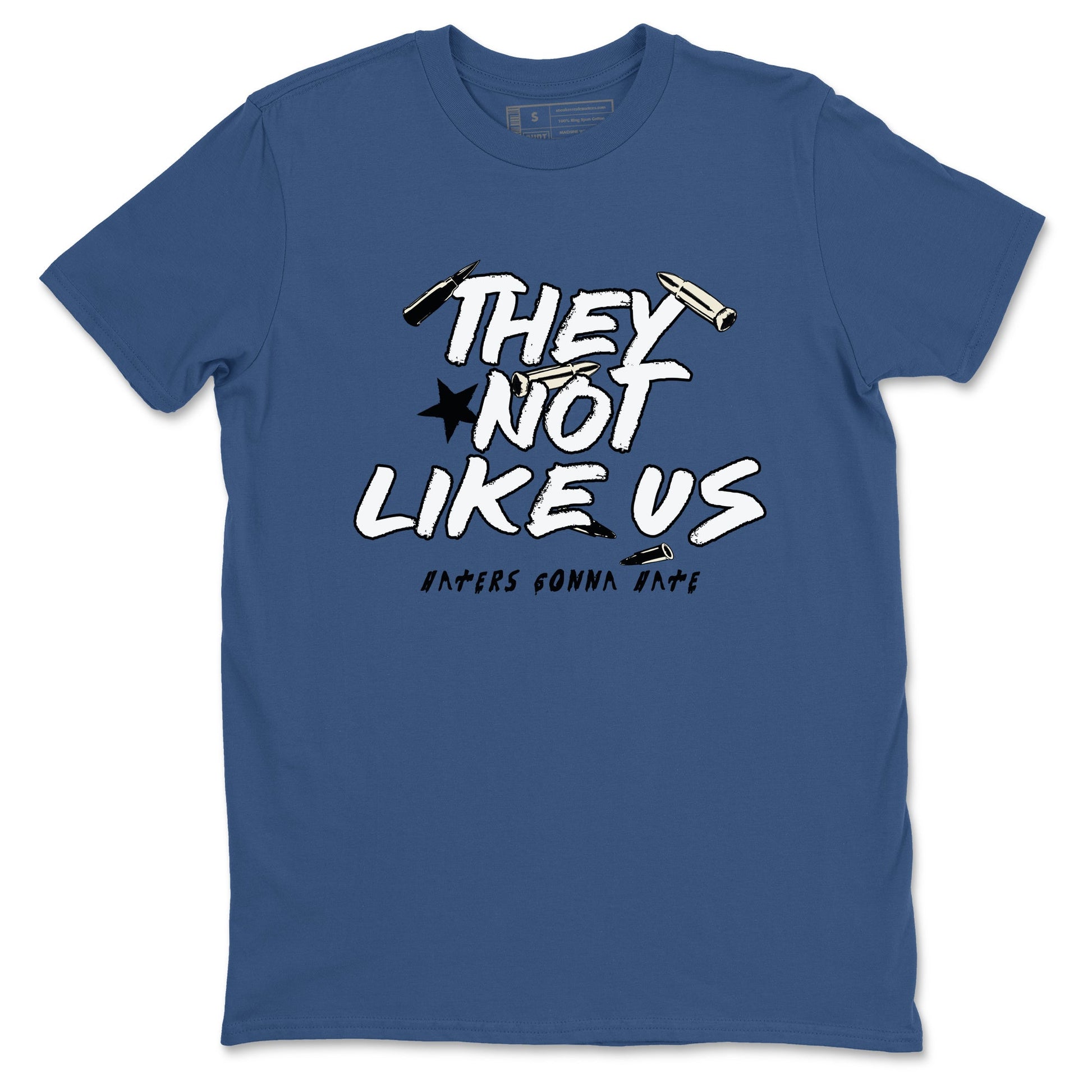 3s For The Love to match jordans They Not Like Us sneaker match tees A Ma Maniere For The Love match shoes to clothes SNRT Sneaker Tees unisex cotton Denim Blue 2 shirts