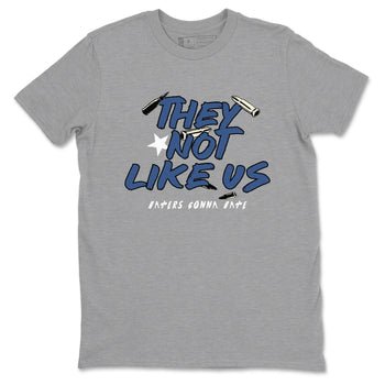 3s For The Love to match jordans They Not Like Us sneaker match tees A Ma Maniere For The Love match shoes to clothes SNRT Sneaker Tees unisex cotton Heather Grey 2 shirts