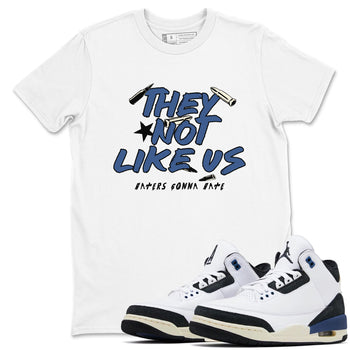 3s For The Love to match jordans They Not Like Us sneaker match tees A Ma Maniere For The Love match shoes to clothes SNRT Sneaker Tees unisex cotton White 1 shirts