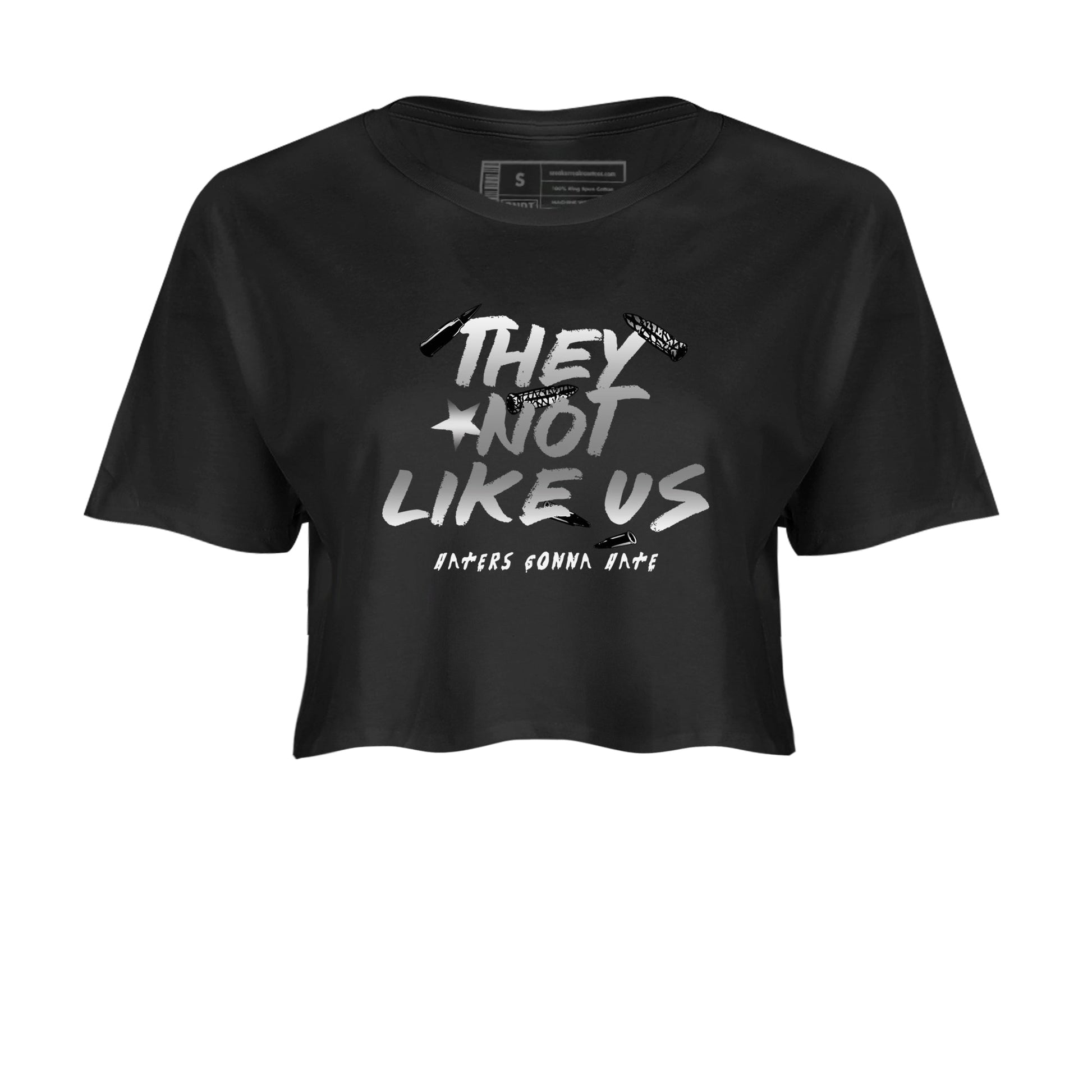 Air Jordan 3 Black Cat shirts to match jordans They Not Like Us sneaker match tees Jordan 3 Retro Black Cat best t shirts to wear with jordans SNRT Sneaker Tees unisex cotton Black 2 crop tee