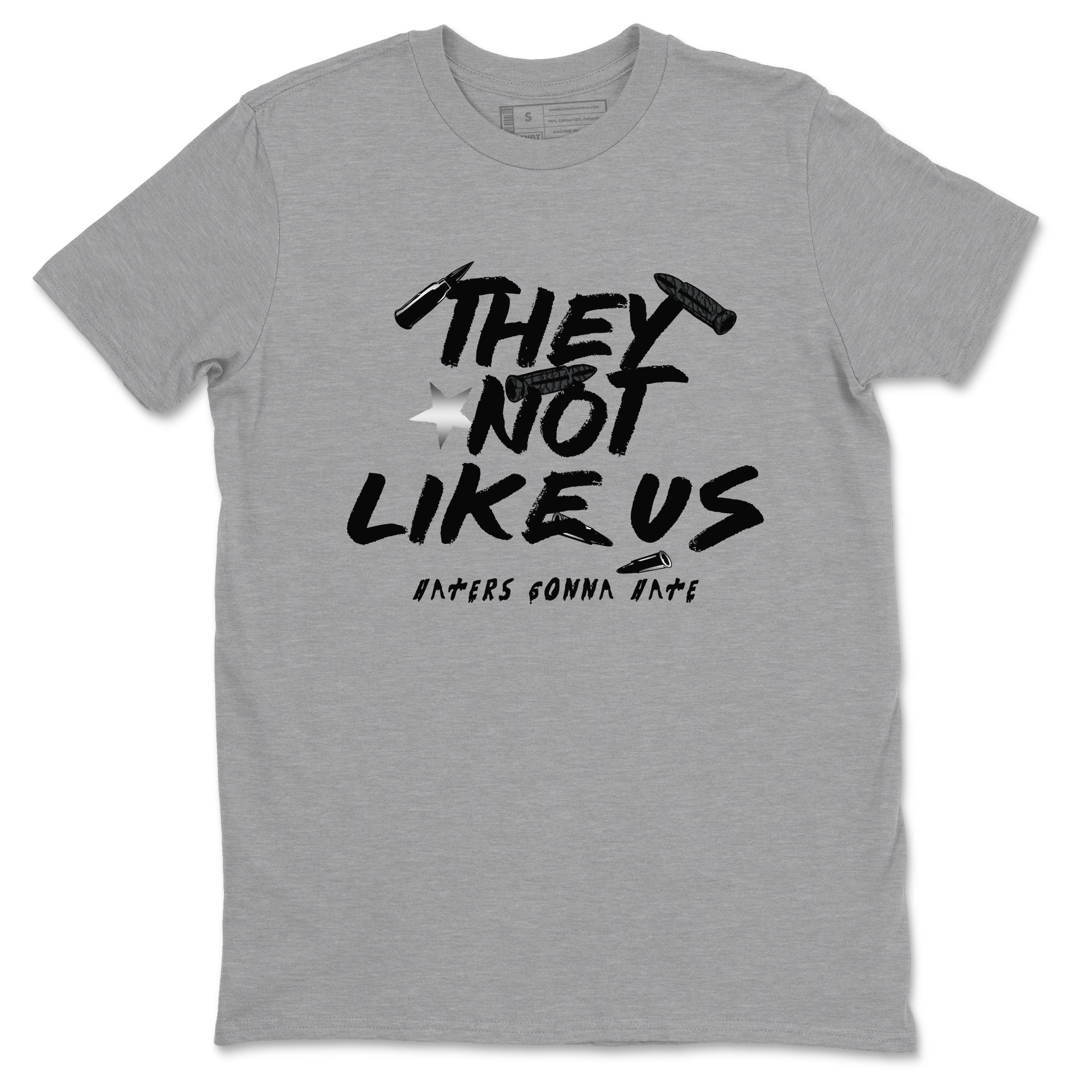 Air Jordan 3 Black Cat shirts to match jordans They Not Like Us sneaker match tees Jordan 3 Retro Black Cat best t shirts to wear with jordans SNRT Sneaker Tees unisex cotton Heather Grey 2 shirts