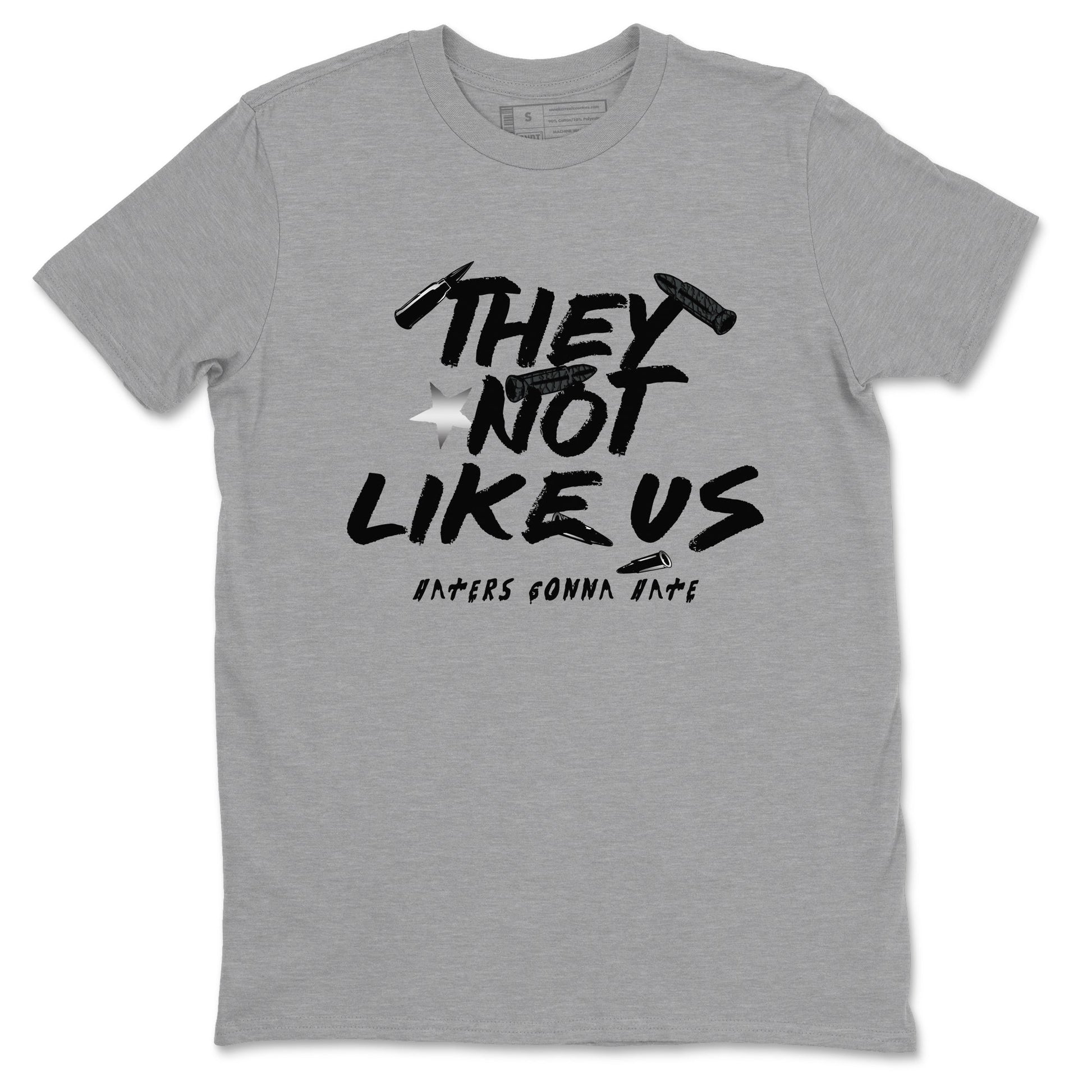 Air Jordan 3 Black Cat shirts to match jordans They Not Like Us sneaker match tees Jordan 3 Retro Black Cat best t shirts to wear with jordans SNRT Sneaker Tees unisex cotton Heather Grey 2 shirts