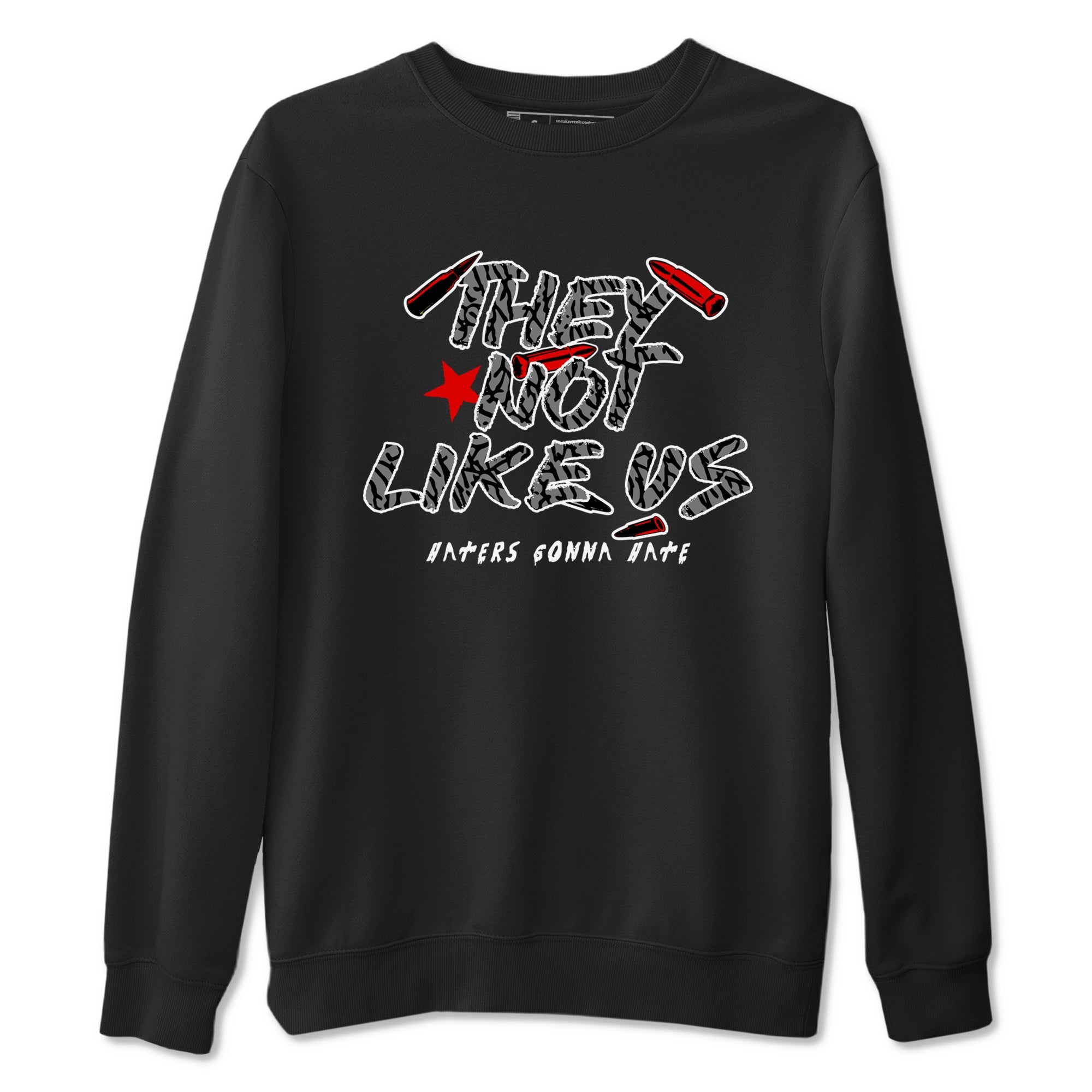 3s Black Cement shirts to match jordans They Not Like Us sneaker match tees Air Jordan 3 Retro OG Black Cement match shoes to clothes SNRT Sneaker Tees unisex cotton Black 2 shirts