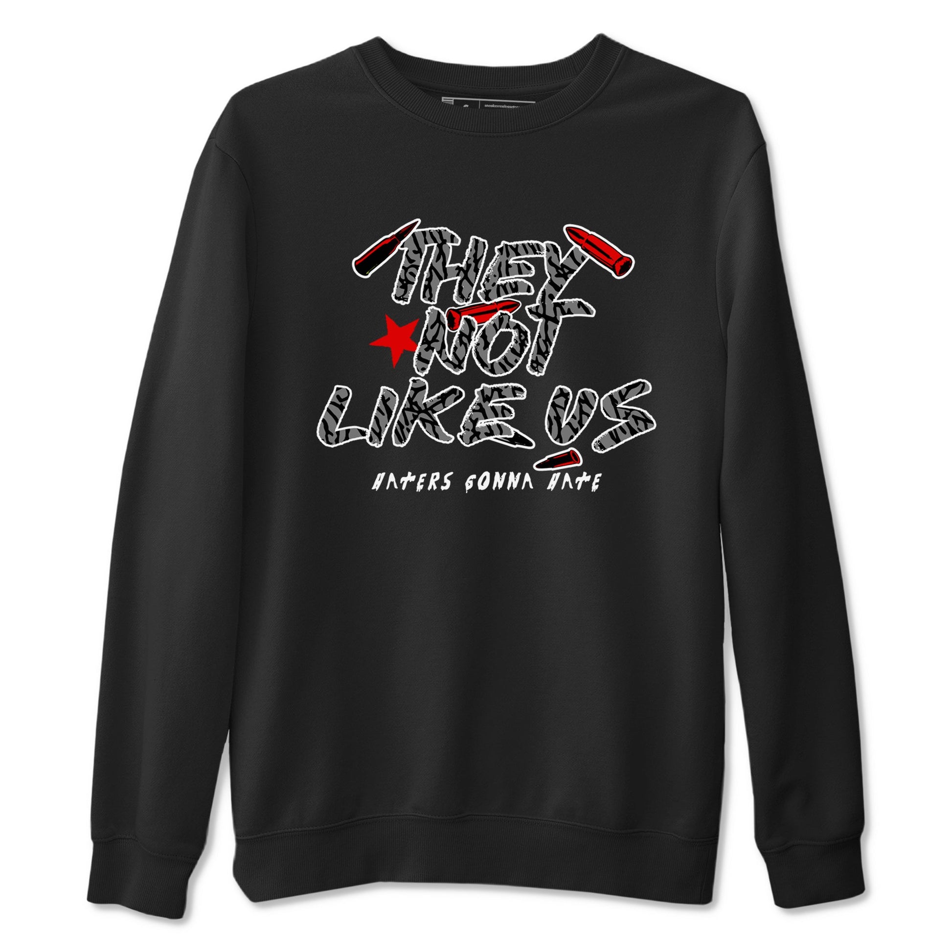 3s Black Cement shirts to match jordans They Not Like Us sneaker match tees Air Jordan 3 Retro OG Black Cement match shoes to clothes SNRT Sneaker Tees unisex cotton Black 2 shirts