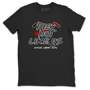 3s Black Cement shirts to match jordans They Not Like Us sneaker match tees Air Jordan 3 Retro OG Black Cement match shoes to clothes SNRT Sneaker Tees unisex cotton Black 2 shirts