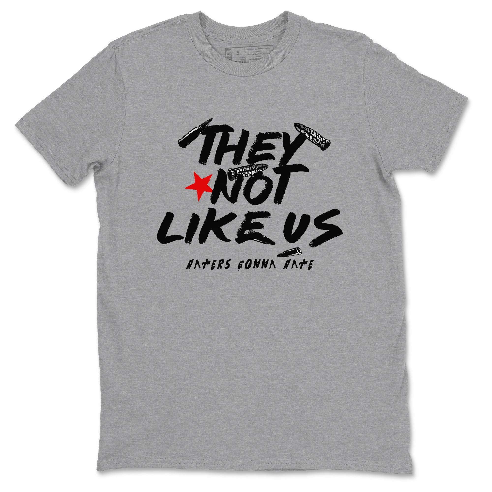 3s Black Cement shirts to match jordans They Not Like Us sneaker match tees Air Jordan 3 Retro OG Black Cement match shoes to clothes SNRT Sneaker Tees unisex cotton Heather Grey 2 shirts