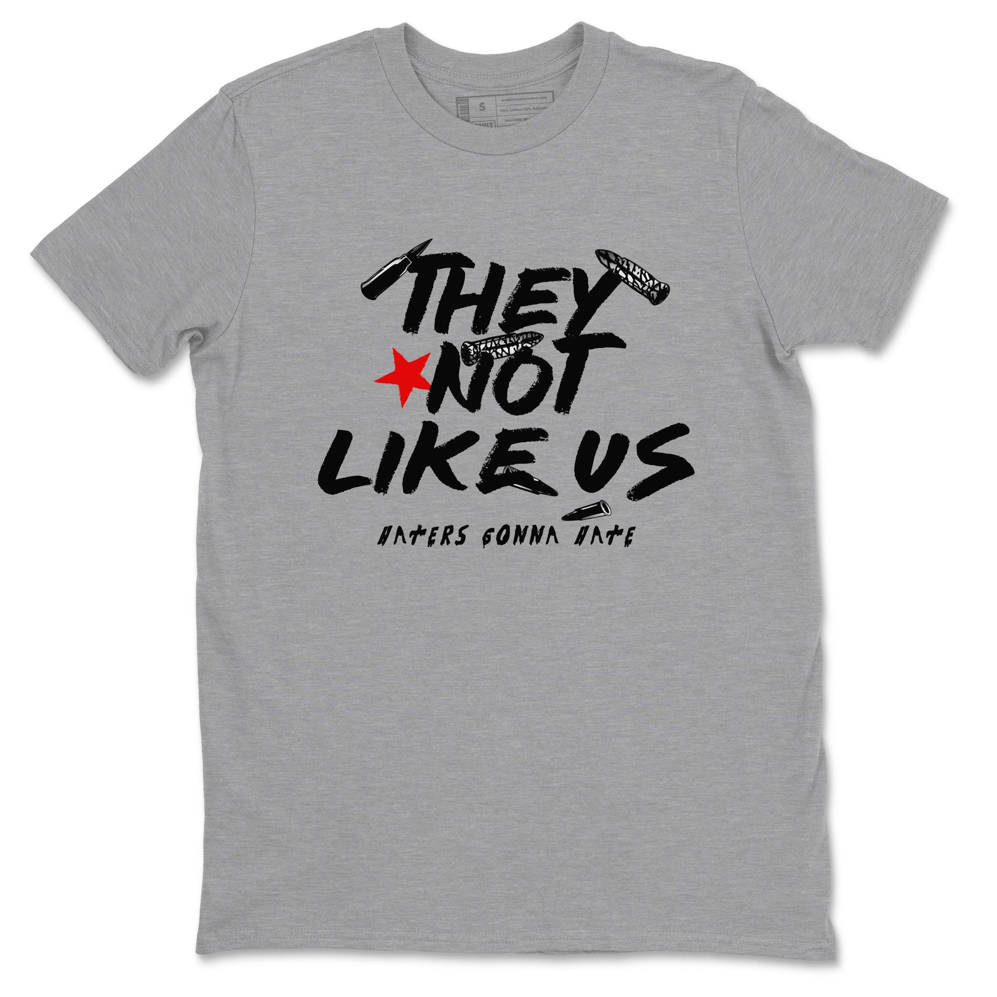 3s Black Cement shirts to match jordans They Not Like Us sneaker match tees Air Jordan 3 Retro OG Black Cement match shoes to clothes SNRT Sneaker Tees unisex cotton Heather Grey 2 shirts
