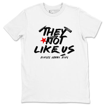 3s Black Cement shirts to match jordans They Not Like Us sneaker match tees Air Jordan 3 Retro OG Black Cement match shoes to clothes SNRT Sneaker Tees unisex cotton White 2 shirts