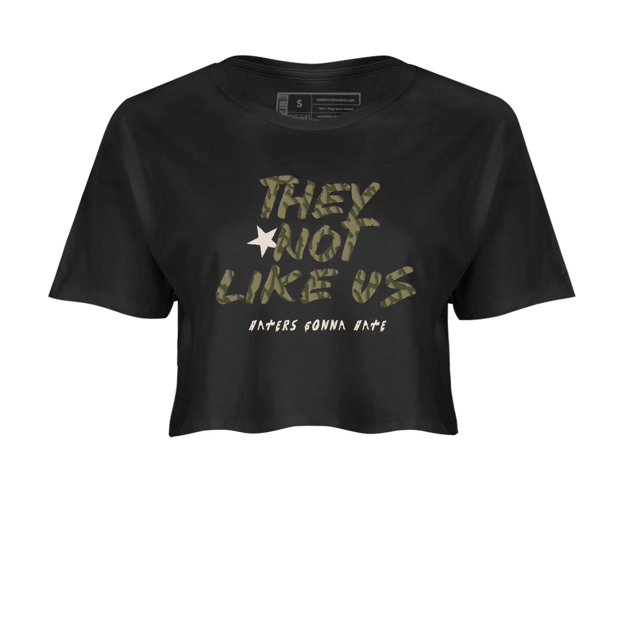 Sneaker Threads – Sneaker Tees To Match Air Jordan 3 Medium Olive – They Not Like Us Crop Tee Black 2. Perfect for Jordan releases 2025 colorways.