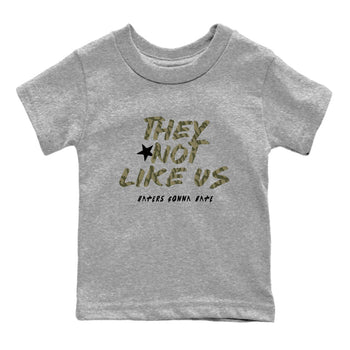 Sneaker Threads – Sneaker Tees To Match Air Jordan 3 Medium Olive – They Not Like Us Youth Graphic Tee Heather Grey 2. Perfect for Jordan releases 2025 colorways.