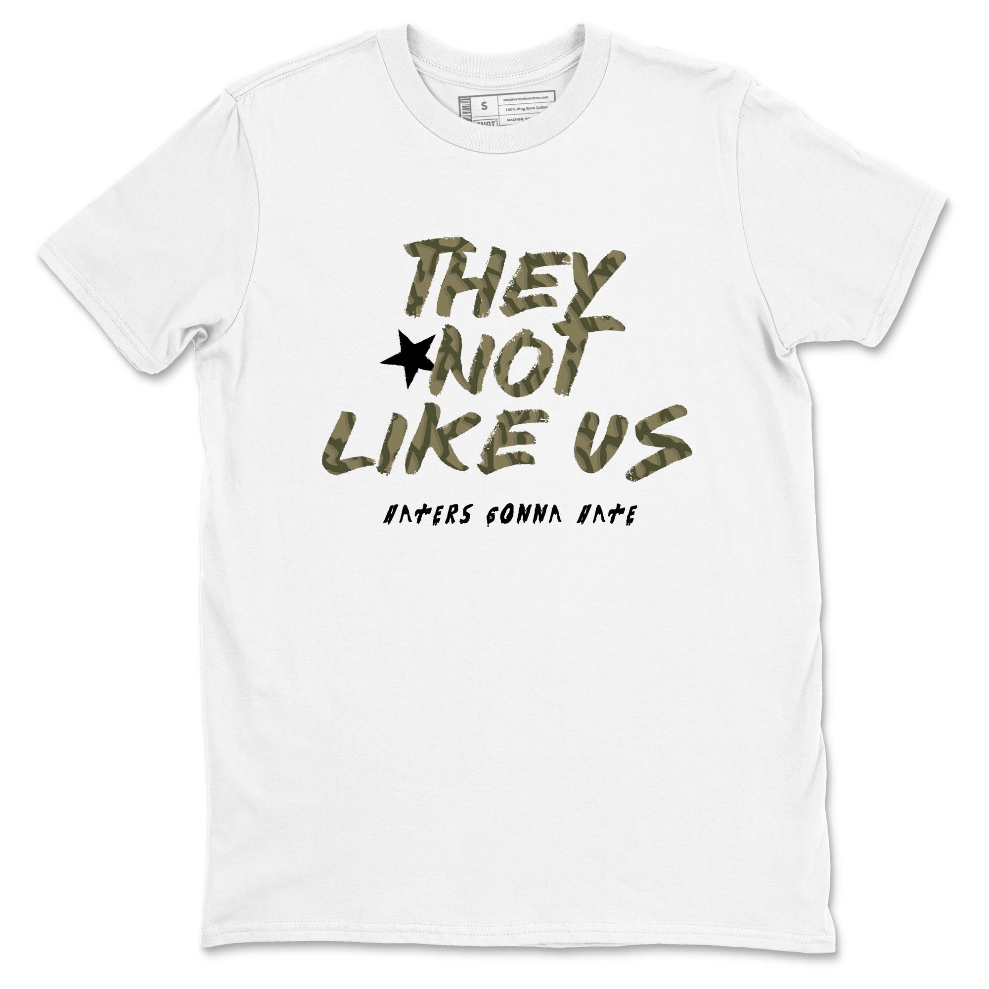 Sneaker Threads – Sneaker Tees To Match Air Jordan 3 Medium Olive – They Not Like Us Graphic Tee White 2. Perfect for Jordan releases 2025 colorways.