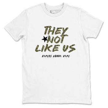 Sneaker Threads – Sneaker Tees To Match Air Jordan 3 Medium Olive – They Not Like Us Graphic Tee White 2. Perfect for Jordan releases 2025 colorways.