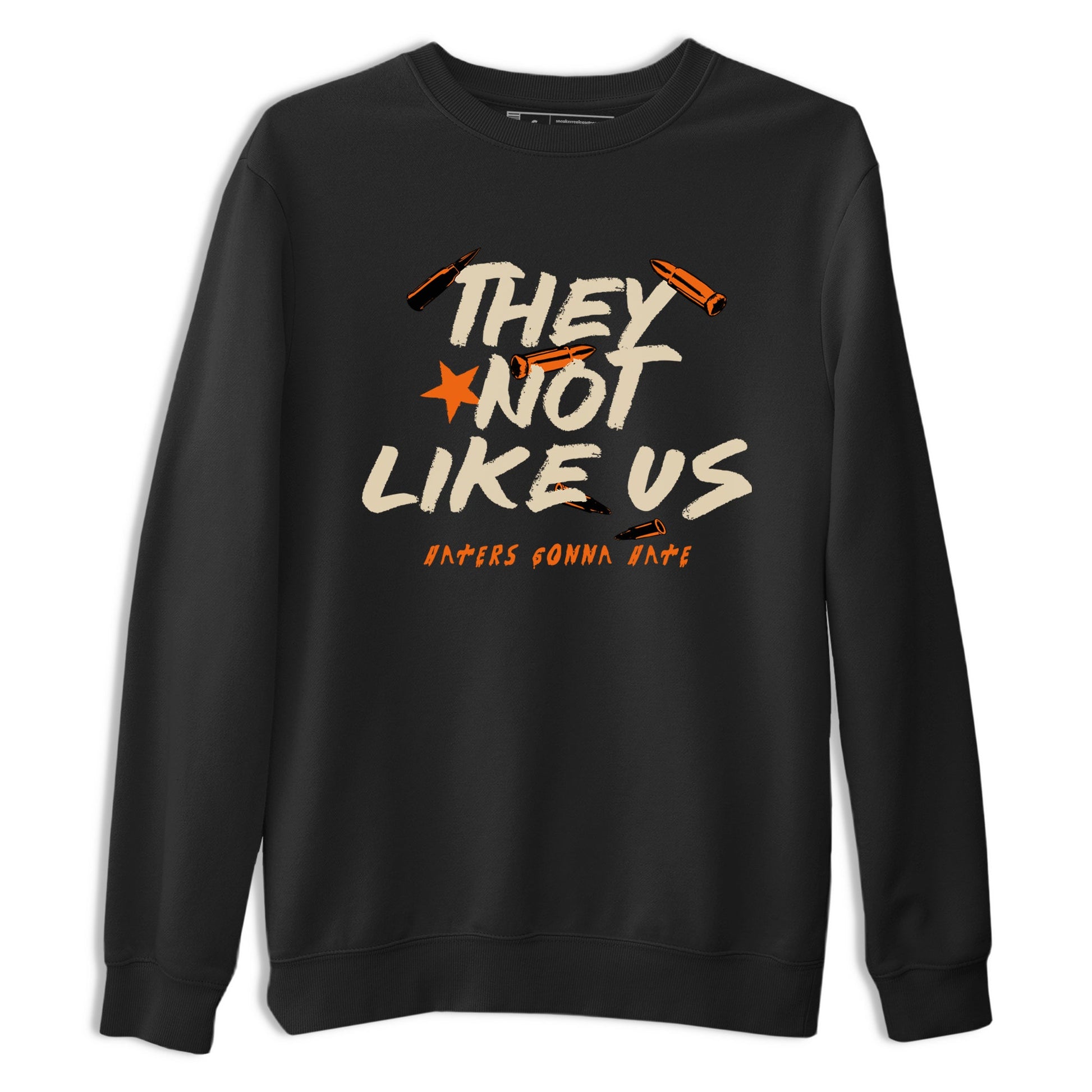 They Not Like Us sneaker match t-shirt styled to complete your fit with the Air Jordan 3 Starfish sneakers, shown in Black 2.