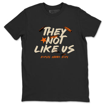 They Not Like Us sneaker match t-shirt styled to complete your fit with the Air Jordan 3 Starfish sneakers, shown in Black 2.
