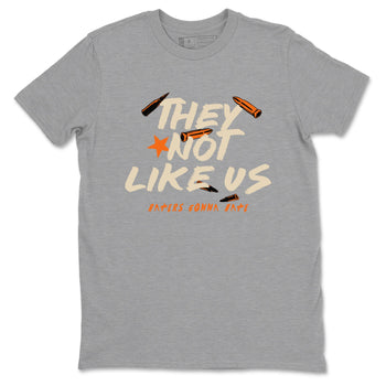They Not Like Us sneaker match t-shirt styled to complete your fit with the Air Jordan 3 Starfish sneakers, shown in Heather Grey 2.