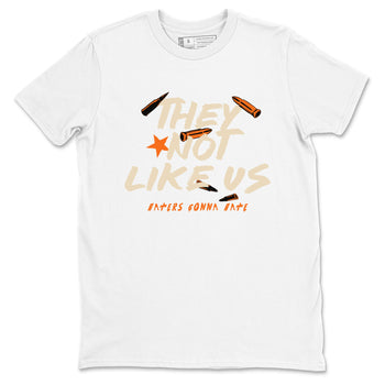They Not Like Us sneaker match t-shirt styled to complete your fit with the Air Jordan 3 Starfish sneakers, shown in White 2.