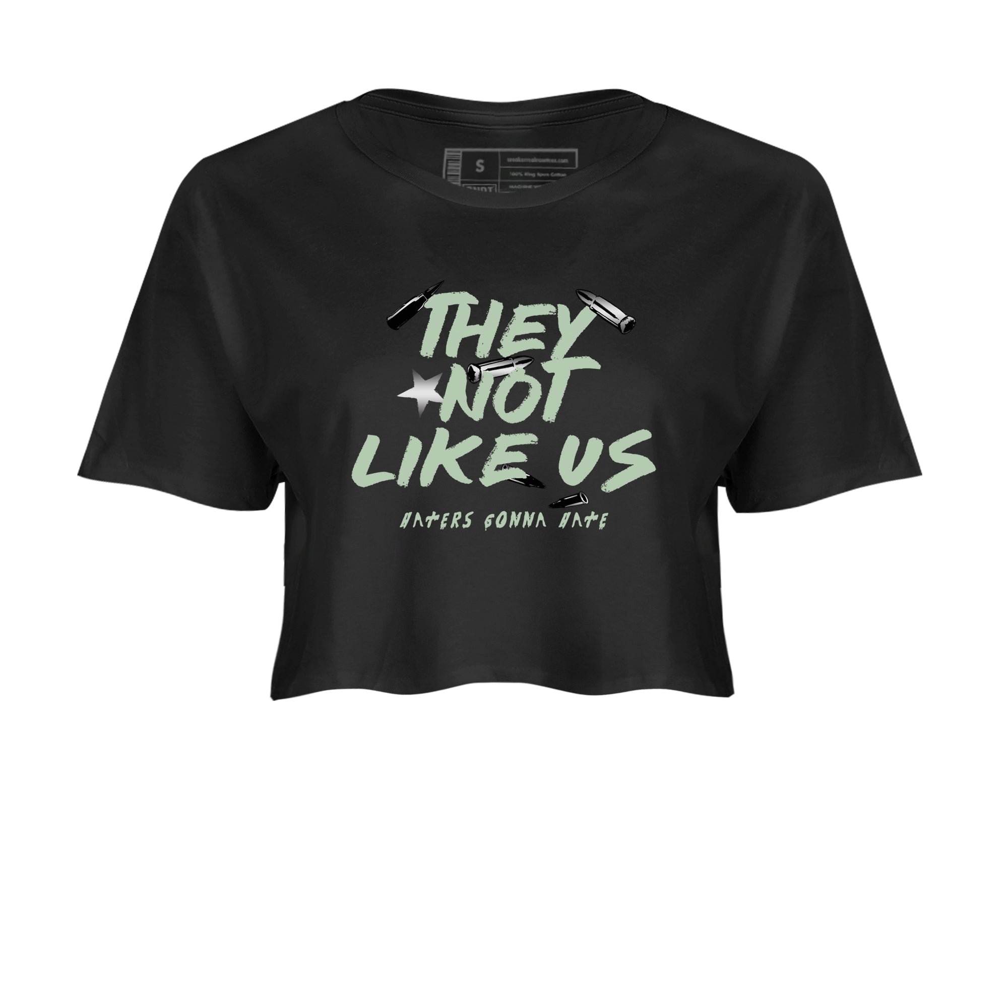 4s seafoam shirts to match jordans They Not Like Us sneaker match tees Air Jordan 4 Abundance match shoes to clothes SNRT Sneaker Tees unisex cotton Black 2 crop tee