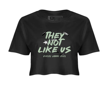 4s seafoam shirts to match jordans They Not Like Us sneaker match tees Air Jordan 4 Abundance match shoes to clothes SNRT Sneaker Tees unisex cotton Black 2 crop tee