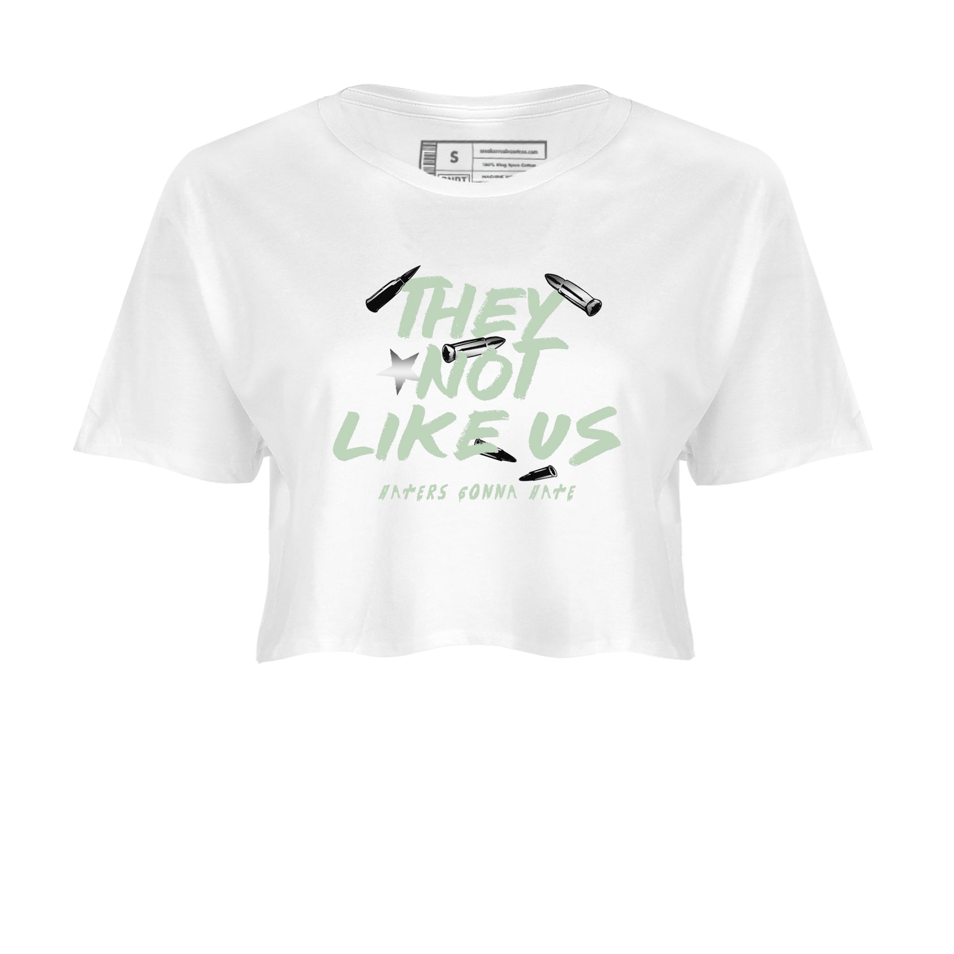 4s seafoam shirts to match jordans They Not Like Us sneaker match tees Air Jordan 4 Abundance match shoes to clothes SNRT Sneaker Tees unisex cotton White 2 crop tee