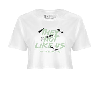 4s seafoam shirts to match jordans They Not Like Us sneaker match tees Air Jordan 4 Abundance match shoes to clothes SNRT Sneaker Tees unisex cotton White 2 crop tee
