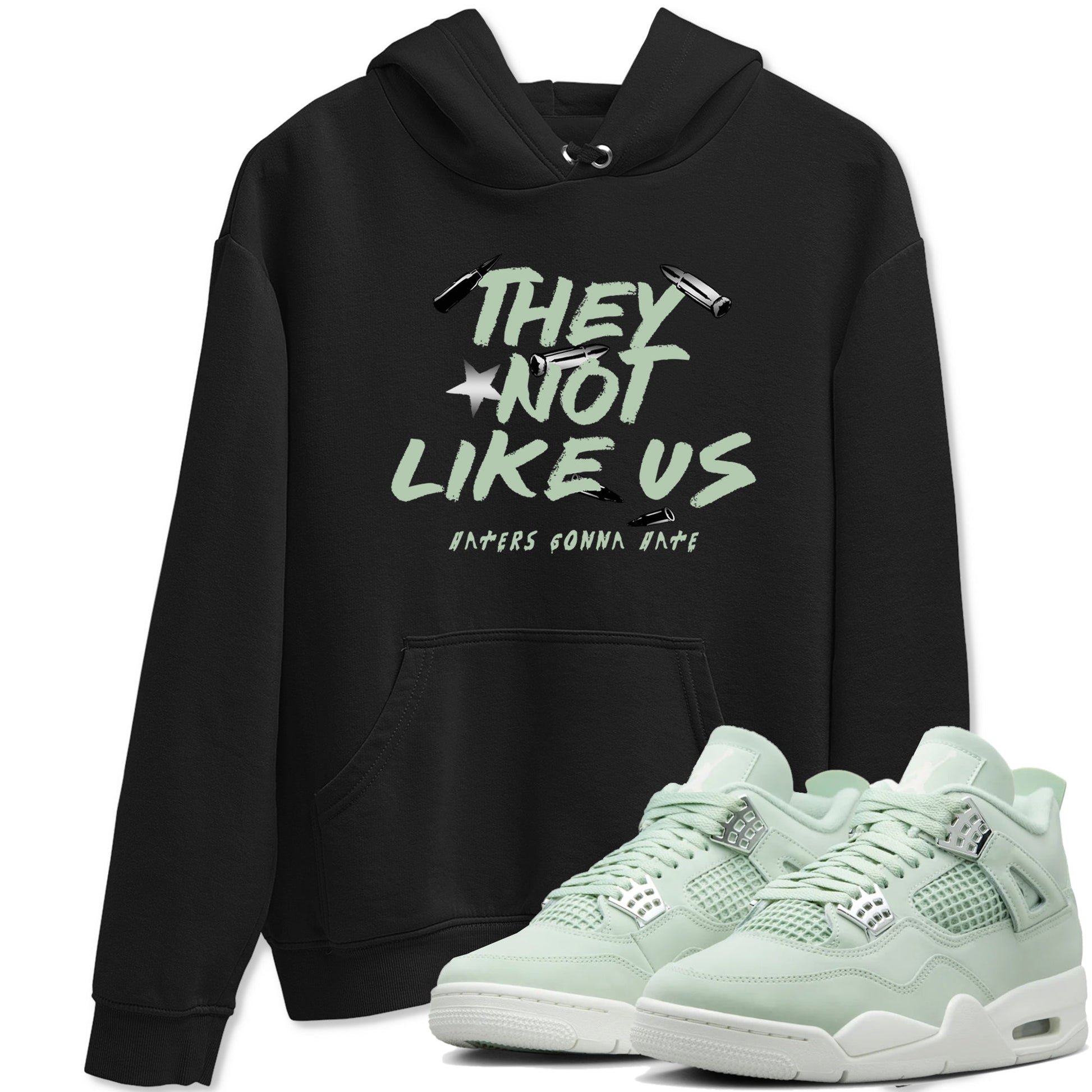 4s seafoam shirts to match jordans They Not Like Us sneaker match tees Air Jordan 4 Abundance match shoes to clothes SNRT Sneaker Tees unisex cotton Black 1 shirts