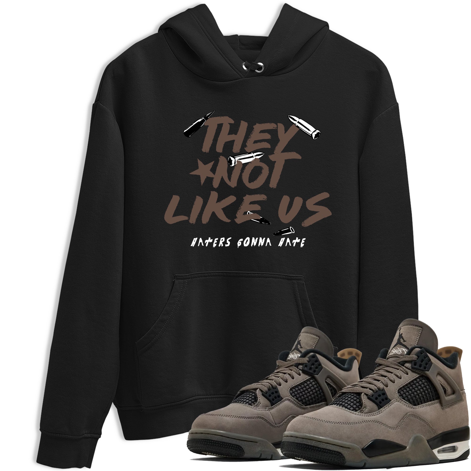 Sneaker match tees – Sneaker Tees To Match Air Jordan 4 Cave Stone Shoes – They Not Like Us Tee Black 1
