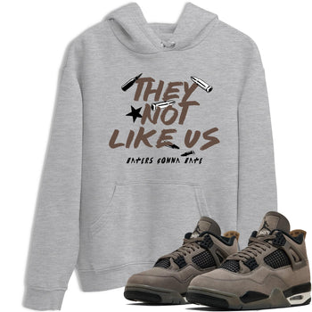 Sneaker match tees – Sneaker Tees To Match Air Jordan 4 Cave Stone Shoes – They Not Like Us Tee Heather Grey 1