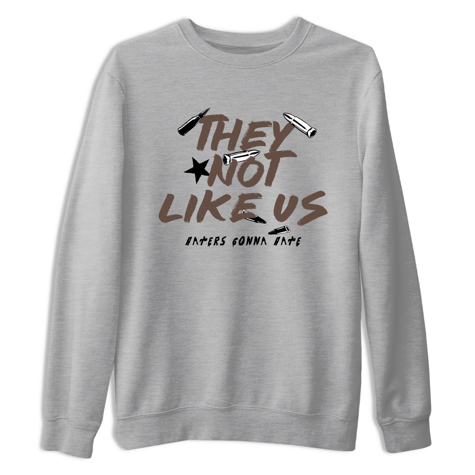 Sneaker match tees – Sneaker Tees To Match Air Jordan 4 Cave Stone Shoes – They Not Like Us Tee Heather Grey 2
