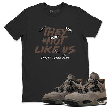 Sneaker match tees – Sneaker Tees To Match Air Jordan 4 Cave Stone Shoes – They Not Like Us Tee Black 1