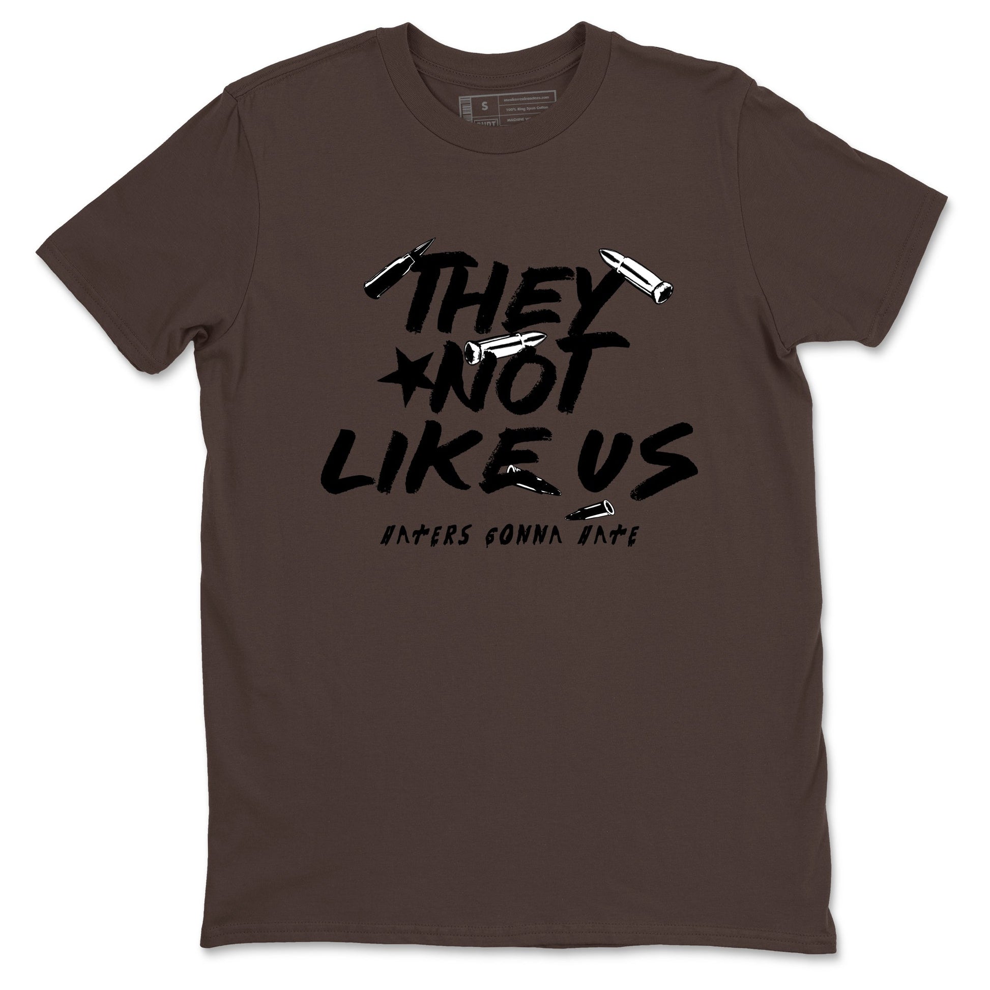 Sneaker match tees – Sneaker Tees To Match Air Jordan 4 Cave Stone Shoes – They Not Like Us Tee Dark Chocolate 2