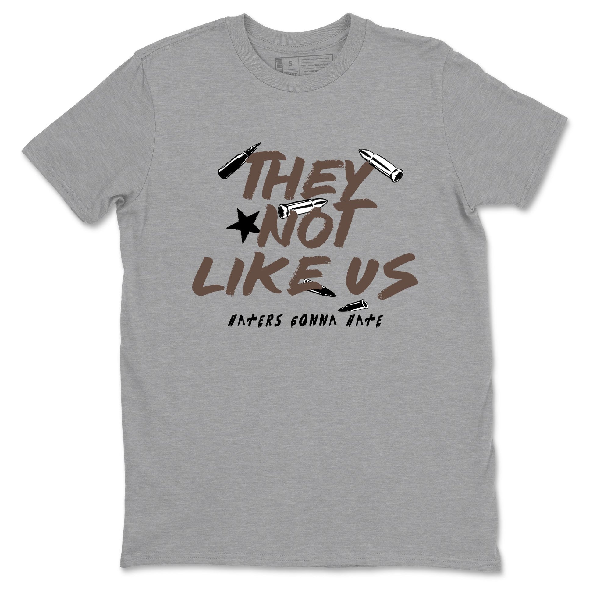 Sneaker match tees – Sneaker Tees To Match Air Jordan 4 Cave Stone Shoes – They Not Like Us Tee Heather Grey 2