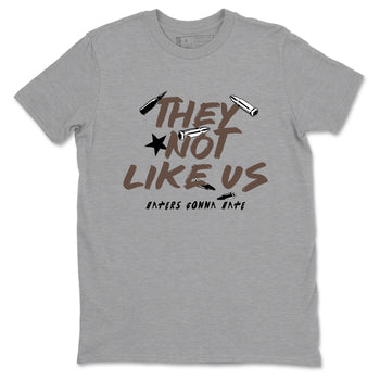 Sneaker match tees – Sneaker Tees To Match Air Jordan 4 Cave Stone Shoes – They Not Like Us Tee Heather Grey 2