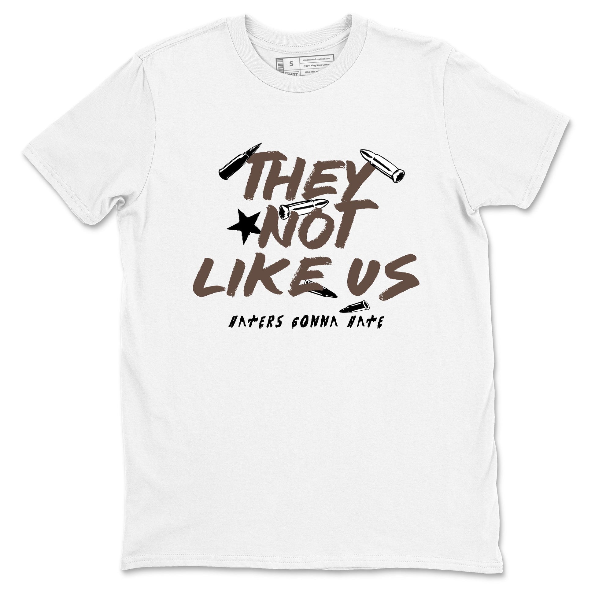 Sneaker match tees – Sneaker Tees To Match Air Jordan 4 Cave Stone Shoes – They Not Like Us Tee White 2