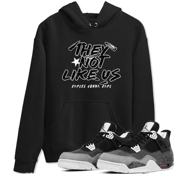4s Fear shirts to match jordans They Not Like Us sneaker match tees Air Jordan 4 Retro Fear match shoes to clothes SNRT Sneaker Tees unisex cotton Black 1 shirts