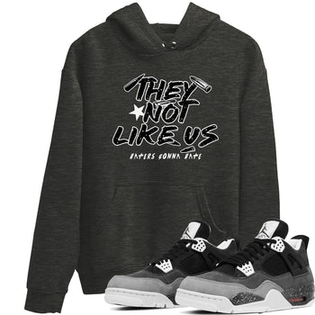4s Fear shirts to match jordans They Not Like Us sneaker match tees Air Jordan 4 Retro Fear match shoes to clothes SNRT Sneaker Tees unisex cotton Charcoal Heather 1 shirts