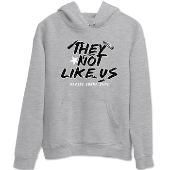 4s Fear shirts to match jordans They Not Like Us sneaker match tees Air Jordan 4 Retro Fear match shoes to clothes SNRT Sneaker Tees unisex cotton Heather Grey 2 shirts