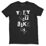 4s Fear shirts to match jordans They Not Like Us sneaker match tees Air Jordan 4 Fear SNRT Sneaker Release Tees unisex cotton Black 2 crew neck shirts