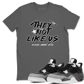 They Not Like Us SNRT Sneaker Tees - Air Jordan 4 Fear - SNRT Sneaker T-shirts