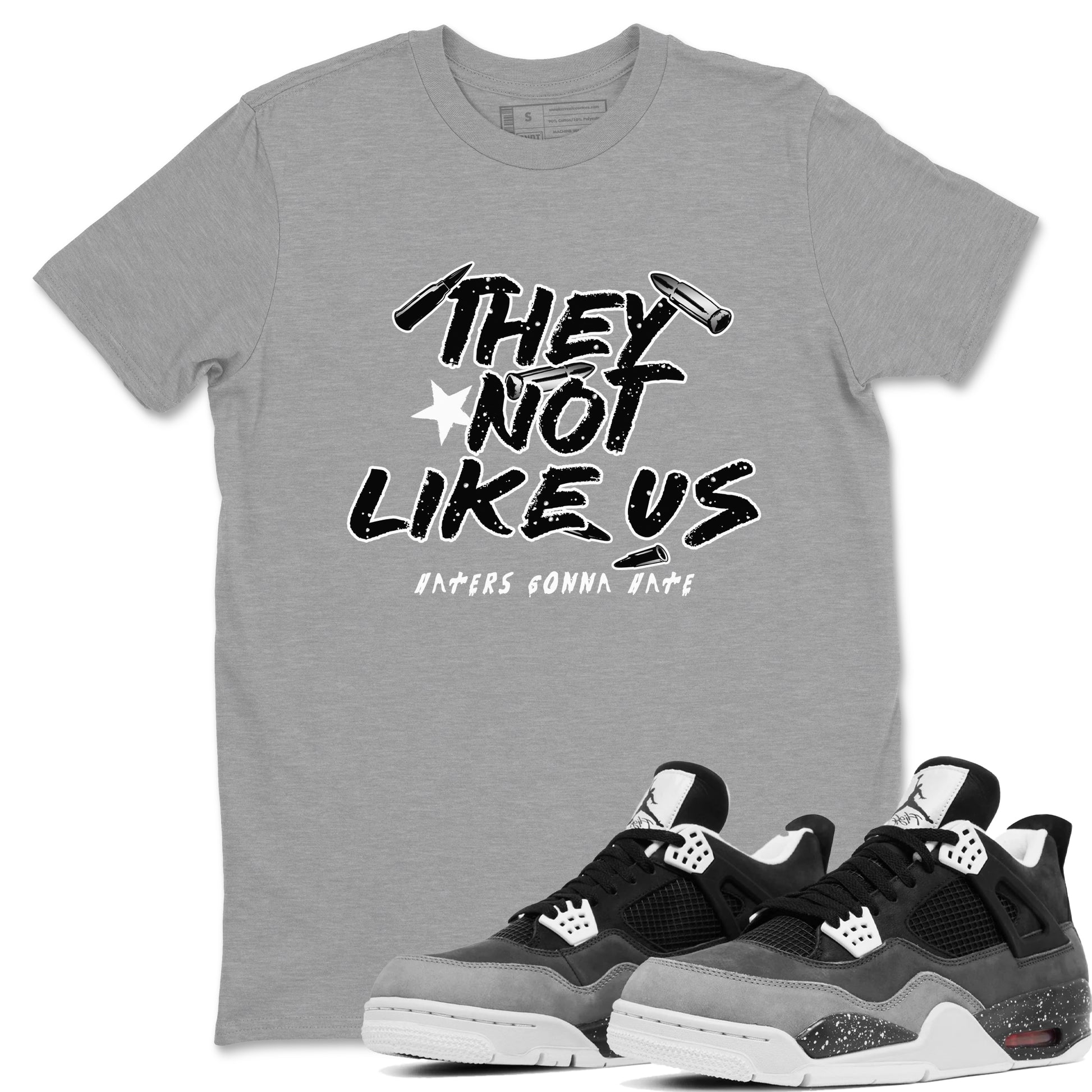 They Not Like Us SNRT Sneaker Tees - Air Jordan 4 Fear - SNRT Sneaker T-shirts